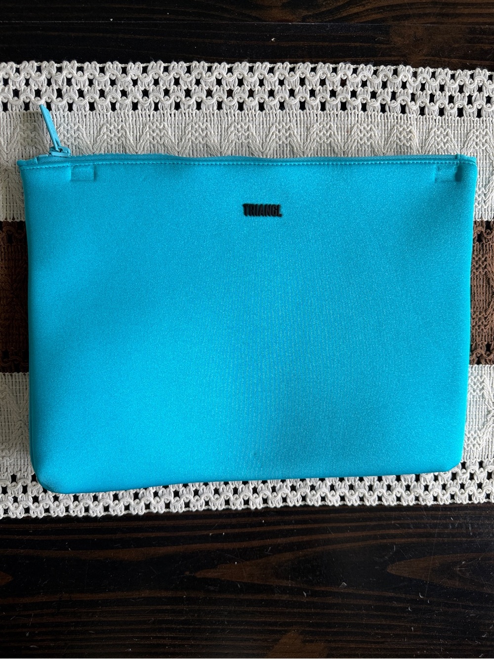 Triangl Vibrant Blue Santa Rosa Neoprene Swimsuit Zipper Pouch